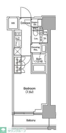ザ・パークハビオ新御徒町の物件間取画像